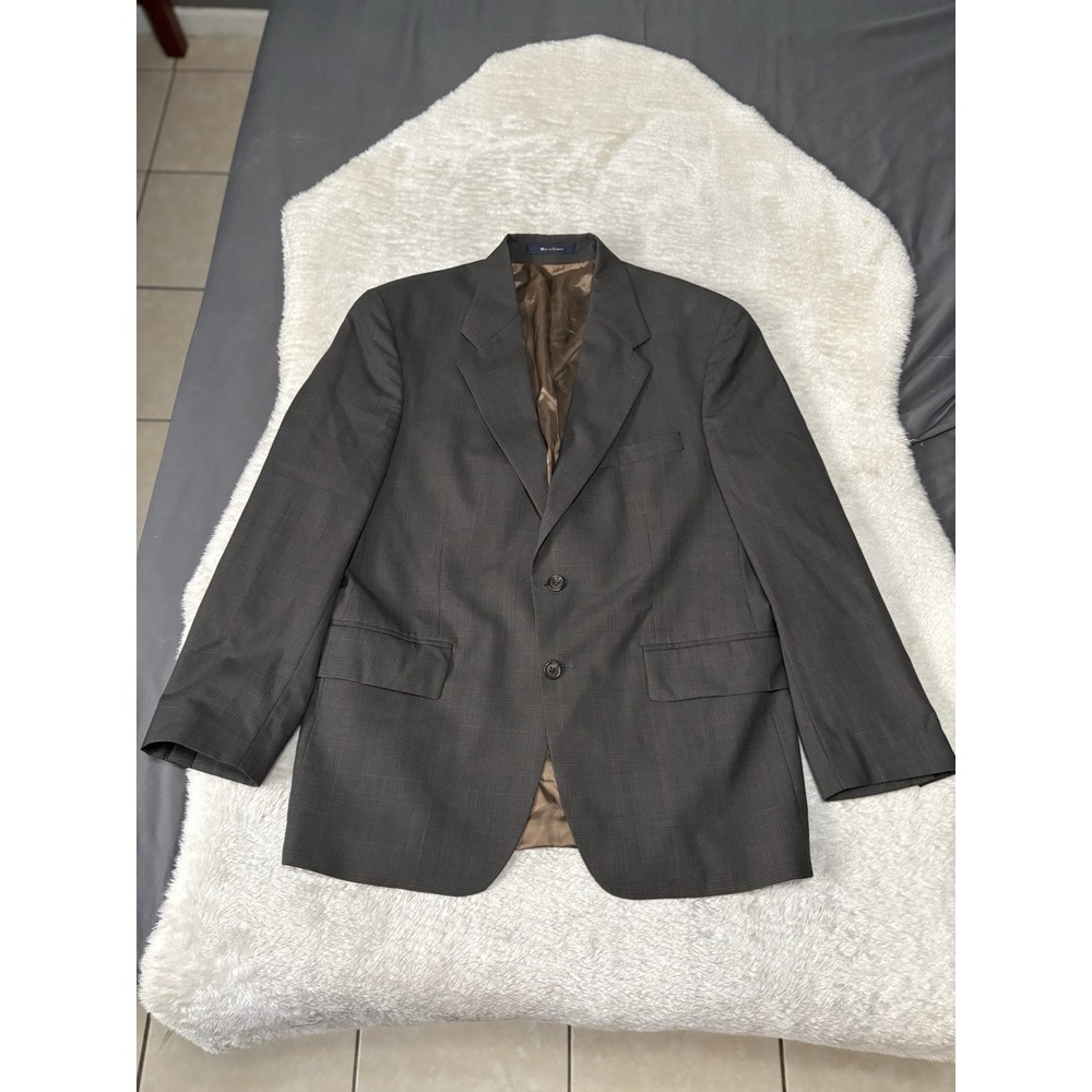 Chaps Ralph Lauren Men's Gray Wool Sport Blazer Jacket Size 42R‎